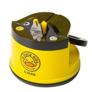 Yellow Duck Knife Sharpener Whetstone Household Sharpening Tool Kitchen Gadget Knives Scissors Sharpens Grinder with Suction Pad