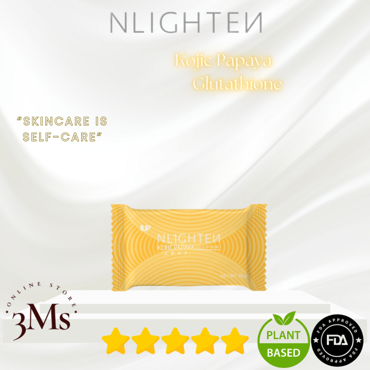 luc montagnier glutathione NLIGHTEN Kojic Papaya with Gluta soap (Nligthen - Anti Pimple Acne)