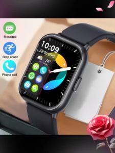 (HD1)Z169 Smart Watch with Voice Assistant Monitor Message/Call Alerts Lightweight Sport Watch for Men and Women