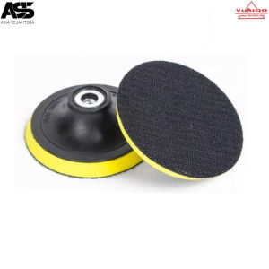 PAKET 10 pcs Amplas Bulat Velcro + 1 pcs Dudukan amplas 4 inch