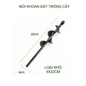 Mũi khoan đất trồng cây dùng cho máy khoan pin hoặc điện dài 22-45cm đường kính nhỏ chỉ 4-5cm