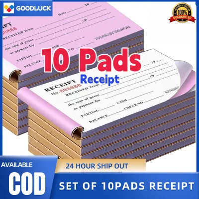 Receipt 10 Pads R3 RESIBO CARBONIZED FORMALITY RECEIPT 10 BOOKLETS 3.5 X 6 INCHES
