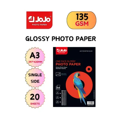 [ A3 SINGLE SIDE GLOSSY ] 20S JOJO WATER RESISTANT SUPER GLOSSY PHOTO PAPER | INKJET PRINTING PHOTO PAPER