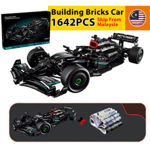 Mercedes AMG F1 1642pcs Building Blocks Car 1:8 Compatible Sports Car Technic Set Model Toys For Boys Kids Men Mainan Budak Lelaki Compatible with RC Car Favorite Holiday Gifts Super Car Assembly Kereta Brick For Boy