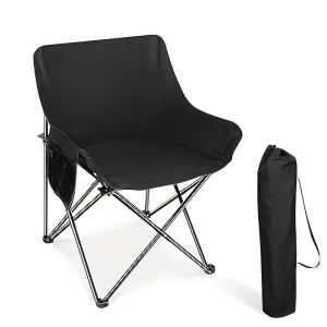 Outdoor Folding Chair Portable Camping Chair Foldable Chair Moon Chair Leisure Sports Wear-resistant Beach Chair