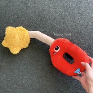 BARK Squeaky Petrol Gas Tank Pump Funny Plush Pet Dog Puppy Cat Soft Tug Toy with Squeaker Sound and Crinkle