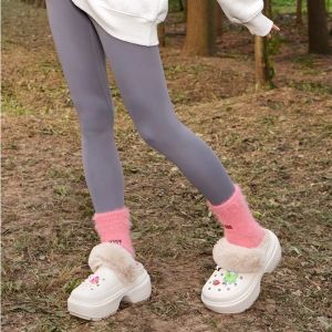 Crocs Platform STOMP LINED CLOG Womens Thick Sole Shoes Warm Plush Slippers #208546