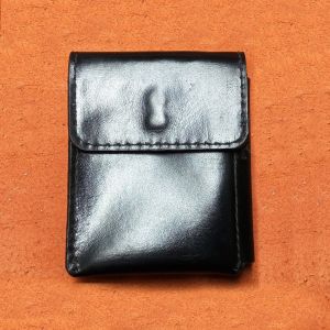 Dompet Kartu Klip lipat dua Kulit Sapi  Warna Hitam - Garansi 1 Tahun