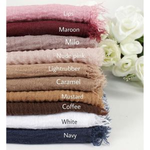 HijabJilbabKerudung Pashmina Crinkle Import Rawis Kusut Warna Terlengkap  Grosiran Online tanahabang