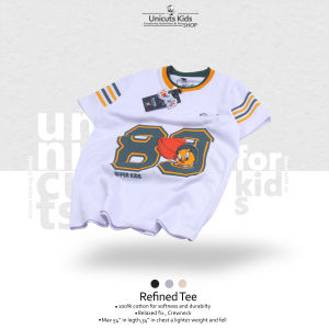 24s Kaos baseball Anak / jersey Anak Tebal Cotton 24s 3 sampai 10 Tahun Looney Tones Putih