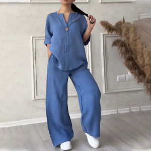 Casual Suit Fashion Solid Color Casual Suit Solid Color Stylish and Dynamic Comfortable and Cool