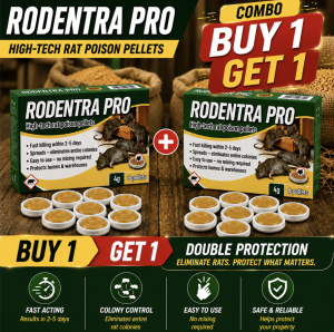 Buy 1 Get 1| RODENTRA PRO Rodent Control – Rat Bait for Home Farm Warehouse & Agricultural Areas