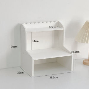 ชั้นวางเครื่องสำอาง ชั้นวางของ บน โต๊ะทำงาน มินิมอล 2ชั้น ชั้นวางของบนโต๊ะ ชั้นวางหนังสือ