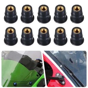 SVSAKZ168 10PCS M5x16mm Yamaha Suzuki With wrentch Motorcycle Windscreen Windshield Bolts Screws Fairing Mountings Nut Fastener