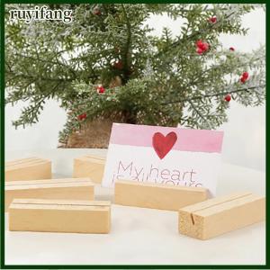 ruyifang Business Card Holder Organizer Office Desk Display Stand Memo Counter Accessories Tabletop Shelf Home Wooden Card Holder Storage