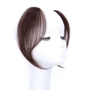 WPRA วิกผมผู้หญิง คลิปอิน ทนความร้อนทน สองด้านขอบ สังเคราะห์สังเคราะห์สังเคราะห์ การต่อผม วิกผมวิกผม สีดำธรรมชาติ คลิปหน้าม้าแบบหนีบ หน้าม้าปลอม คลิปผมหน้าม้า ผมม้ากลางฝรั่งเศส หน้าม้ายาว