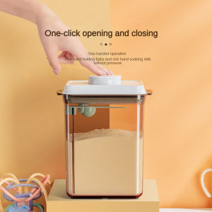 （Free Gifts）Air Tight Milk Powder Container Milk Storage Container Powder With Scraper - Rectangle Scraper Leakproof Formula Dispenser BPA-Free Food Stor Milk Plastic Storage Box Milk Dispenser WithScraper   Aatroxw