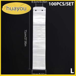 huayou 100Pcs Dùng Một Lần Ô Túi Trong Suốt Không Thấm Nước Nhựa Ô Bìa Cho Sảnh Khách Sạn Ô Cửa Túi