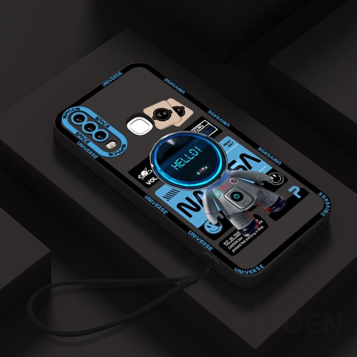 Casing for Vivo Y11 Y12 Y12A Y15 Y15S Y15A Y17 Y20 Y20A Y20i Y20S Y21 Y21S Y21T Y33S nical Nasa Astronaut Universe Space Couples Phone Cover Soft TPU Case