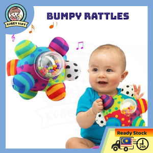 KOGGY Baby Rattles Development Toys Newborn Toys Bump Rattle Ball Newborn Soft Shaker Grab Rolling Rattle Ball Hand Shaker Bells Toy Spin Shaking Bell Three-dimensional Rattle Early Educational Toys for Newborn Infant & Toddler without BPA 玩具