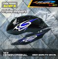 STIKER VARIASI MOTOR MEGAPRO TERBARU / STRIPING MP HIU  VARIASI / STICKER STRIPING MEGAPRO NEW DESAIN. 