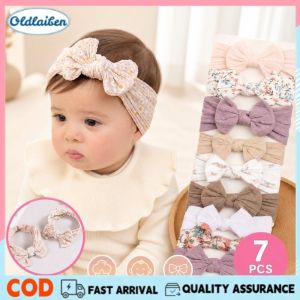 Oldlaiben Baby Headband Bow Hair Band Elastic Turban Newborn Infant Toddler Girls Soft Cute 3Pcs Set