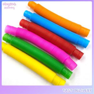 elegantstunning Children Vent Decompression Toy Colored Telescopic Tube Fun Water Pipe For Relieve Stress Birthday Christmas Gift For Girls Boys