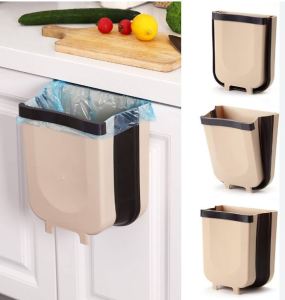 Expandable Kitchen Cabinet Trash Bin Hanging Trashcan Wall Mounted Garbage Bin Holder-TRENDSETTER MARKETING