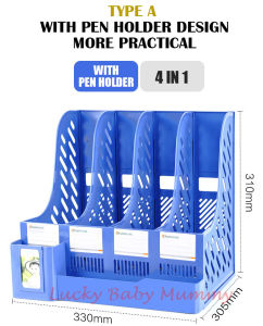 PP File Storage Rack Multi-layer Document Folder 3.0mm Thicken Desk Storage