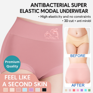 Womens Super Elastic Comfortable High Waist Panties Ladies High Stretch 100 % Cotton Underwear