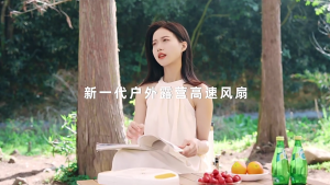 Low Noise Rechargeable Fan Operated Fan with Integrated LED Light for Outdoor Camping and Indoor Desk Use