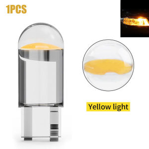 10Pcs T10 LED Crystal Bulb Car Signal Integrated Light 7 Color Wedge License Plate Light Dome Indicator Light Reading Light