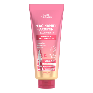 LUXE ORGANIX Niacinamide + Alpha Arbutin Whitening Serum Lotion200ml Brightens Skin & Fades Dark Spots