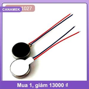 【CANAMEK】 2 pcs 1027 Mini rung động cơ DC 3V 12000rpm đồng xu phẳng loại nút Micro DC rung động cơ cho điện thoại di động điện thoại di động máy nhắn tin