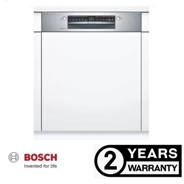 BOSCH Serie 4 Semiintegrated Builtin Dishwasher60 cm Stainless