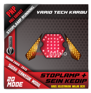 STOPLAMP RUNNING 20 MODE VARIO TECHNO KARBU BISA DI SETTING VIA APLIKASI FULL SOCKET