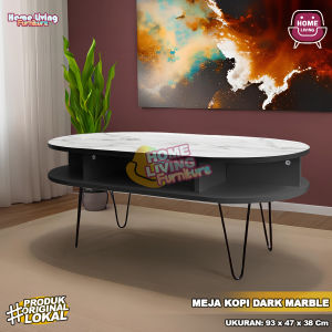 MEJA TAMU COFFEE TABLE KAKI BESI MINIMALIS MOANA COFFE TABLE - KINGDOM KCT