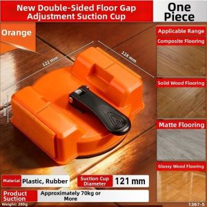 MADEWITH Multipurpose Floor Gap Fixer Tool Heavy Duty Double Heads Floor Crack Repair Tool Suction Cup Suction Cup Tool For Wood Tile