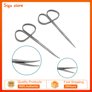 Stainless Steel Twist Handle Separation Scissors Curved Straight Ophthalmic Instrument
