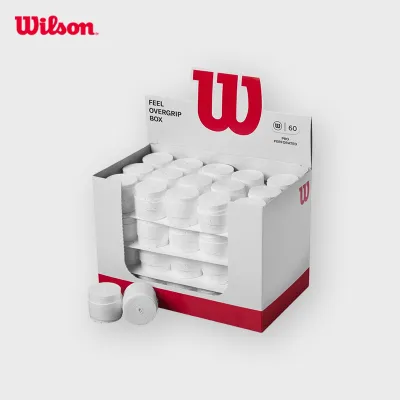 Wilson Precision Grip Perforated Tennis Racket Overgrips - Unisex White Comfort Fit for Youth/Adults New
