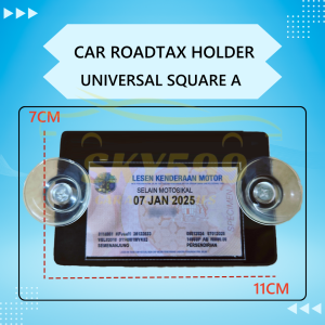 New Roadtax Holder Acrylic Color With Suction Cup 2024 Version New Size For TRD