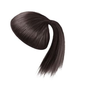 YOYO CHARMING Pomelo Skin Wig Head Hair Bag Ball Bun Maker Fluffy Hair Tie Synthetic Hair Bun Extensions Lazy Braider Tool DIY Ponytail Hair Pieces Women