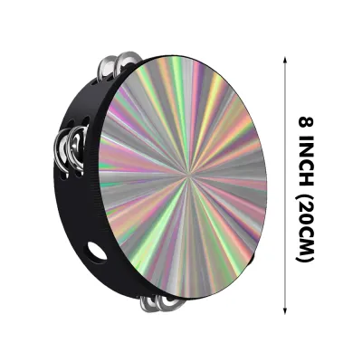 RIXTON 8inch/6inch Tambourine Drum Musical Tambourine Round Percussion