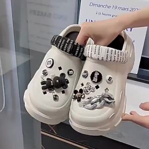 [Free Shipping] New Fashionable WomenS Platform Clogs With Thick Soles Height-Increasing Non-Slip Cute Beach Sandals For Outdoor Wear In Summer