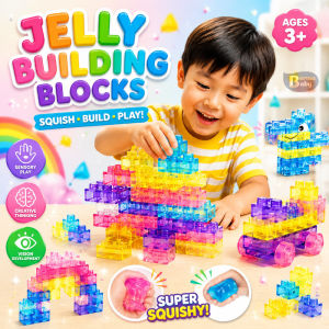 New Slow-rebound Jelly Building Blocks Toy for Kids Food Grade Silicone Sensory Toy Educational Toy