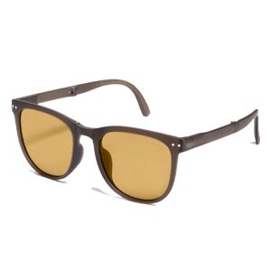 Popular Anti-ultraviolet Folding Sunglasses Fashion INS Style Sunglasses Easy To Store Portable Bag Leather Eyeglass