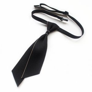 LUMIYA Dáng ôm đơn giản Cà vạt cổ Dây thun có thể điều chỉnh Màu trơn Cổ áo hoa  Phong cách Đại Học Cà vạt áo sơ mi Ngân hàng khách sạn Phụ kiện trang phục trang trọng cho nam nữ