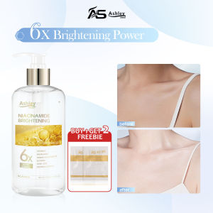 NEW Ashley Shine NIACINAMIDE Shower Gel Brightening 6x Glow Whitening Moisturizing And Hydrates Skin With Vitamin E And Coconut Extract 500 ML AS4025