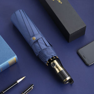 Luxury Big Automatic Umbrella Carbon Fiber Handle Business Folding Men Umbrellas Windproof 10 Ribs Golf Umbrella Outdoor Umbrella Rain