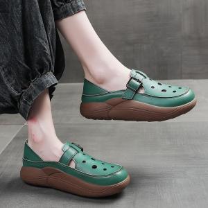 Summer Womens Out Hollow Out Thick Bottom Sandals Sandals Womens Summer Hole Shoes